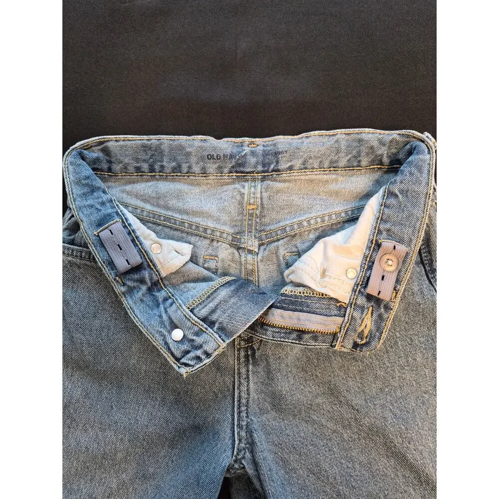 Old Navy Boys Baggy 5-Pocket Jeans Blue Lights Wash Size 10